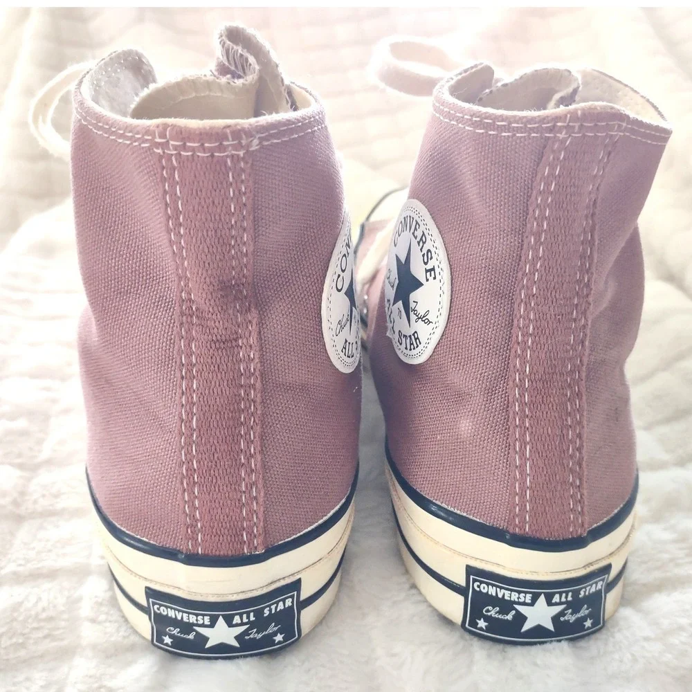 Vintage Converse Chuck 70 High Top Sneakers Saddle Rose Pink 168510C M 7.5 W 9.5 - Picture 5 of 9